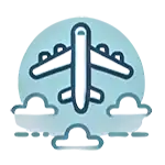 Airport transportation icon